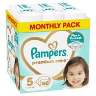 Pampers Premium Care Monthly Pack No5 (11-16kg) 160 броя - 