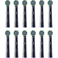 Oral-B Pro Cross Action Medium Electric Toothbrush Replacement Head Black Edition 12 бр
