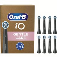 Oral-B iO Gentle Care Brush Heads Black 8 бр - Резервни глави за четка за нежно и професионално почистване на чувствителни зъби и венци в черен цвят