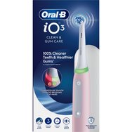 Oral-B iO 3 Clean & Gum Care Electric Toothbrush Blush Pink Електрическа четка за зъби с 3 режима на почистване & сензор за натиск, нежна към венците, в розов цвят с калъф за пренасяне 1 брой Oral-B iO 3 Clean & Gum Care Electric Toothbrush Blush Pink Електрическа четка за зъби с 3 режима на почистване & сензор за натиск, нежна към венците, в розов цвят с калъф за пренасяне 1 брой