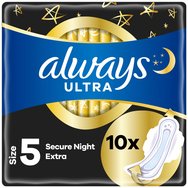Always Ultra Secure Night Extra Pads Size 5, 10 бр
