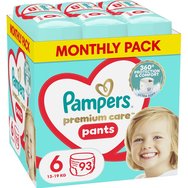 Pampers Premium Care Pants Monthly Pack No6 (13-19kg) 93 Памперси - Pampers Premium Care Pants Monthly Pack No6 (13-19kg) 93 Памперси -