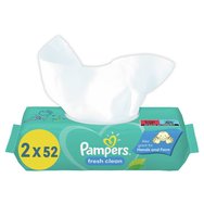 Pampers Fresh Clean Wipes 104 Τεμάχια (2x52 Τεμάχια) σε Ειδική Τιμή