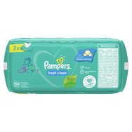 Pampers Fresh Clean Wipes 104 Τεμάχια (2x52 Τεμάχια) σε Ειδική Τιμή