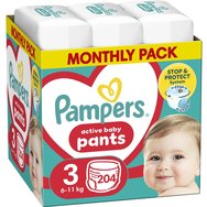 Pampers Pants Monthly Pack No3 (6-11kg) Пелени Панталони 204 пелени