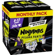 Pampers Ninjamas Pyjama Pants Boy 8-12 Years (27-43kg) Monthly Pack 54 бр - Нощен панталон за момче от 8 до 12 години Pampers Ninjamas Pyjama Pants Boy 8-12 Years (27-43kg) Monthly Pack 54 бр - Нощен панталон за момче от 8 до 12 години