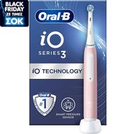 Oral-B iO 3 Pink Electric Toothbrush 1 бр - Електрическа четка за зъби със сензор за налягане за защита на венците