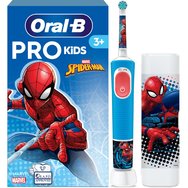 Oral-B Pro Kids 3+ Years Electric Toothbrush Spider-Man 1 Брой - Електрическа Четка за Зъби за Деца над 3 Години, Включени са & 4 Стикера за Дръжката Oral-B Pro Kids 3+ Years Electric Toothbrush Spider-Man 1 Брой - Електрическа Четка за Зъби за Деца над 3 Години, Включени са & 4 Стикера за Дръжката