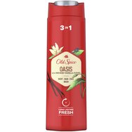 Old Spice Oasis 3in1 Shower & Shampoo Gel with Smoked Vanilla Scent 400ml