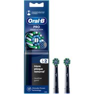 Oral-B Pro Cross Action Electric Toothbrush Head Black Replacement 2 Броя - Резервни Глави за Електрическа Четка за Зъби за Премахване на Плаката, Защита на Венците Oral-B Pro Cross Action Electric Toothbrush Head Black Replacement 2 Броя - Резервни Глави за Електрическа Четка за Зъби за Премахване на Плаката, Защита на Венците
