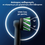 Oral-B Pro Cross Action Electric Toothbrush Head Black Replacement 2 Броя