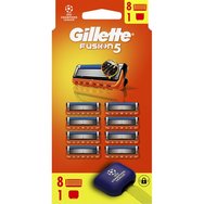 Gillette Promo Fusion 5 Replacement Razors 8 бр & Калъф за носене 1 бр