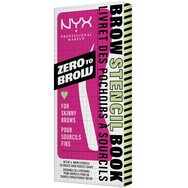 NYX Professional Makeup Brow Stencil Book for Skinny Brows 4 бр (1 Комплект)