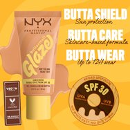 Nyx Professional Makeup Buttermelt Glaze Soft Glow Skin Tint Spf30, 30ml - 02 Vanilla Bean Butta