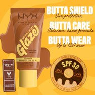 Nyx Professional Makeup Buttermelt Glaze Soft Glow Skin Tint Spf30, 30ml - 05 Chai Butta