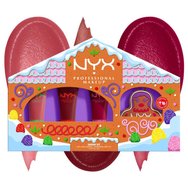Nyx Professional Makeup Promo Matte Lip Balm Swipe 2 Smooth, Snuggle SZN, Squeeze N\' Sizzle & Smushy Keychain Holder 1 бр