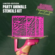 Nyx Professional Makeup Party Animals Stencils Kit Многократни Шаблони с Animal Print за Очи, Лице & Тяло 4 Броя Nyx Professional Makeup Party Animals Stencils Kit Многократни Шаблони с Animal Print за Очи, Лице & Тяло 4 Броя