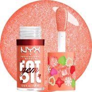 Nyx Professional Makeup Fat Oil Gem Lip Drip Хидратиращ гланц за устни за блясък & защита 4.8ml - 01 Peach Diamond