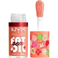 Nyx Professional Makeup Fat Oil Gem Lip Drip Хидратиращ гланц за устни за блясък & защита 4.8ml - 01 Peach Diamond