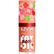 Nyx Professional Makeup Fat Oil Gem Lip Drip Хидратиращ гланц за устни за блясък & защита 4.8ml - 01 Peach Diamond