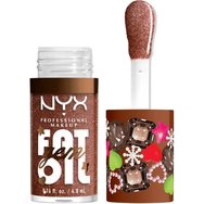 Nyx Professional Makeup Fat Oil Gem Lip Drip Хидратиращ гланц за устни за блясък & защита 4.8ml - 02 Cacao Gem