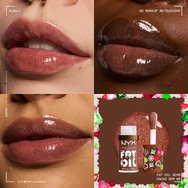 Nyx Professional Makeup Fat Oil Gem Lip Drip Хидратиращ гланц за устни за блясък & защита 4.8ml - 02 Cacao Gem