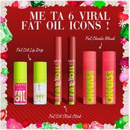Nyx Professional Makeup Promo Fat Holiday Pack 6 броя, Коледен комплект грим за устни и руж Nyx Professional Makeup Promo Fat Holiday Pack 6 броя, Коледен комплект грим за устни и руж