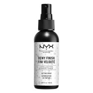 NYX Professional Makeup Dewy Finish Makeup Setting Spray 60ml - Идеален за грим, който издържа и излъчва свежест NYX Professional Makeup Dewy Finish Makeup Setting Spray 60ml - Идеален за грим, който издържа и излъчва свежест