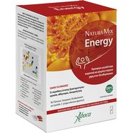 Aboca Natura Mix Advanced Energy 20 Sachets - Хранителна добавка с гуарана джинджифил, отпадъчни води и червени плодове за физическа и умствена енергия Aboca Natura Mix Advanced Energy 20 Sachets - Хранителна добавка с гуарана джинджифил, отпадъчни води и червени плодове за физическа и умствена енергия