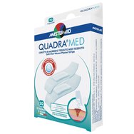 Master Aid Quadra Med 2 Sizes Soft Non-Woven Plaster Strips 78x26mm & 78x20mm 20 бр - Вентилирана превръзка в два размера, идеална за леки наранявания като порязване, ухапване, ожулвания Master Aid Quadra Med 2 Sizes Soft Non-Woven Plaster Strips 78x26mm & 78x20mm 20 бр - Вентилирана превръзка в два размера, идеална за леки наранявания като порязване, ухапване, ожулвания