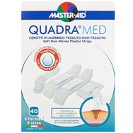 Master Aid Quadra Med Soft Non-Woven Plaster Strips Залепваща подложка, изключително дишаща и в различни размери 40 части