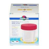 Master Aid Колектор за урина 120ml - Стерилен обемен контейнер с капачка на винт Master Aid Колектор за урина 120ml - Стерилен обемен контейнер с капачка на винт