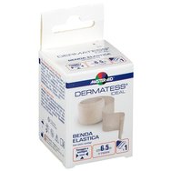 Master Aid Dermatess Ideal Elastic Bandage 6cm x 5m 1 бр - Еластичен бинт за задържане на подложки, Възможност за закопчаване с кука Master Aid Dermatess Ideal Elastic Bandage 6cm x 5m 1 бр - Еластичен бинт за задържане на подложки, Възможност за закопчаване с кука