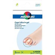 Master Aid Protection Tubular Sleeve 2 бр - Large 75mmx25mm - Гел протектор за пръсти за защита от триене и по-бързо заздравяване