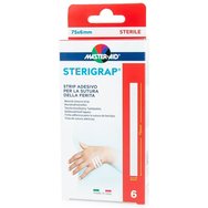 Master Aid Sterigrap 75mm x 6mm 6 бр - Лента за конвергенция на рани Master Aid Sterigrap 75mm x 6mm 6 бр - Лента за конвергенция на рани