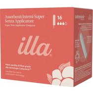 Illa Care Cottonlock Super Tampon Ταμπόν Μέτριας Ροής από Οργανικό Βαμβάκι Ιδανικά & για Ευαίσθητο Δέρμα 16 Τεμάχια Illa Care Cottonlock Super Tampon Ταμπόν Μέτριας Ροής από Οργανικό Βαμβάκι Ιδανικά & για Ευαίσθητο Δέρμα 16 Τεμάχια