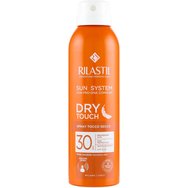 Rilastil Sun System Spf30 Dry Touch Spray 200ml - Слънцезащитен спрей за тяло с висока степен на защита, водоустойчив, подходящ за чувствителна кожа