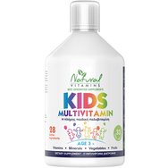 Natural Vitamins Kids Multivitamin 500ml - Мултивитамини, минерали и билкови екстракти. Хранителна добавка в течност за пиене за деца над 3-годишна възраст за укрепване на имунната система и правилно развитие с вкус на портокал. Natural Vitamins Kids Multivitamin 500ml - Мултивитамини, минерали и билкови екстракти. Хранителна добавка в течност за пиене за деца над 3-годишна възраст за укрепване на имунната система и правилно развитие с вкус на портокал.
