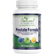 Natural Vitamins Prostate Formula 90caps - Хранителна добавка от билки, витамини и аминокиселини за добра функция на простатата и укрепване на репродуктивната система