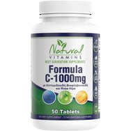 Natural Vitamins Formula C-1000mg Хранителна добавка с цялостна формула витамин C с биофлавоноиди, шипка & ацерола за укрепване на имунната система 50tabs Natural Vitamins Formula C-1000mg Хранителна добавка с цялостна формула витамин C с биофлавоноиди, шипка & ацерола за укрепване на имунната система 50tabs