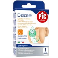 Pic Solution Delicate Strip Plaster 8cm x 0.5m 1 бр - Мека хипоалергенна залепваща подложка