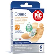 Pic Solution Classic Universal Breathable Plaster 20 броя - Самозалепващи се подложки с общо предназначение с антибактериална възглавница в различни размери Pic Solution Classic Universal Breathable Plaster 20 броя - Самозалепващи се подложки с общо предназначение с антибактериална възглавница в различни размери