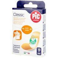 Pic Solution Classic Universal Breathable Large Plaster 10 бр - Залепващи подложки за общо предназначение с антибактериална подложка