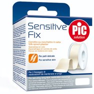 Pic Roll Sensitive Fix Silk Spool Plaster 2.5cm x 5m, 1 парче - Копринена самозалепваща лента Подходяща за дълготрайни превръзки върху чувствителна кожа Pic Roll Sensitive Fix Silk Spool Plaster 2.5cm x 5m, 1 парче - Копринена самозалепваща лента Подходяща за дълготрайни превръзки върху чувствителна кожа