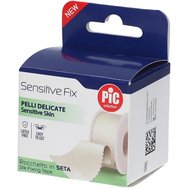 Pic Roll Sensitive Fix Latex Free Silk Fixing Tape 2.5cm x 5m Копринена лепяща лента, подходяща за дълготрайно фиксиране на превръзки върху чувствителна кожа 1 брой