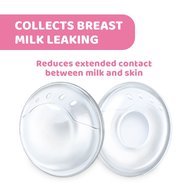 Chicco Breast Shells Чашки за Събиране на Кърма с Меко Силиконово Покритие, което Поддържа Гърдите Сухи 2 Броя