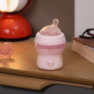 Chicco Natural Feeling Plastic Bottle 0m+ 150ml, 1 брой - розово Chicco Natural Feeling Plastic Bottle 0m+ 150ml, 1 брой - розово