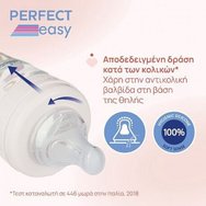 Пластмасово шише за хранене със силиконов биберон с бърз поток против колики за бебета на 4 месеца & нагоре Пластмасово шише за хранене със силиконов биберон с бърз поток против колики за бебета на 4 месеца & нагоре
