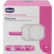 Chicco Breast Pads with Antibacterial Fabric 60 бр - Антибактериални подложки за гърди за лечение на изтичане между храненията Chicco Breast Pads with Antibacterial Fabric 60 бр - Антибактериални подложки за гърди за лечение на изтичане между храненията