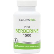 Natures Plus Pro Berberine 1500mg Хранителна добавка с растителен берберин за здравословни нива на кръвната захар, подкрепа на сърдечносъдовата система & метаболизма на мазнините 30tabs Natures Plus Pro Berberine 1500mg Хранителна добавка с растителен берберин за здравословни нива на кръвната захар, подкрепа на сърдечносъдовата система & метаболизма на мазнините 30tabs